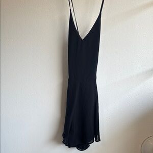 LUSH-Elegant Black Sheer (Double-Lined) Romper